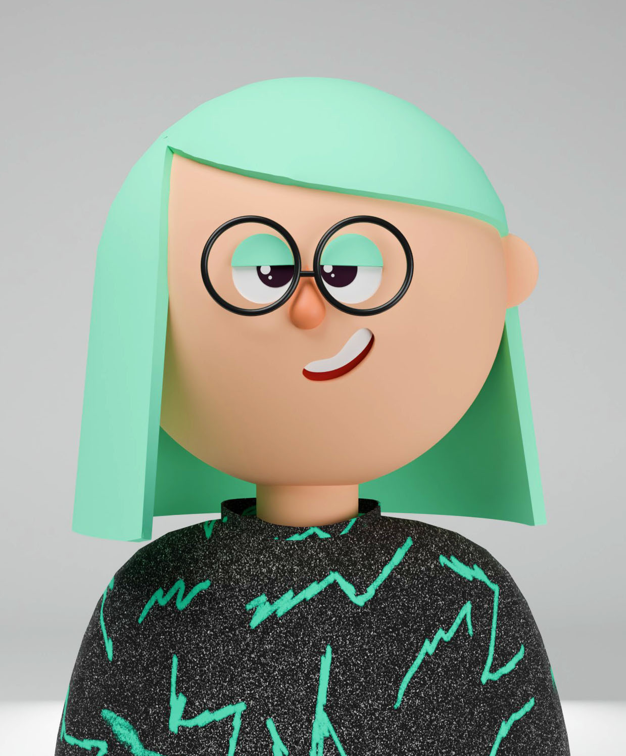 3D人物のイラスト制作