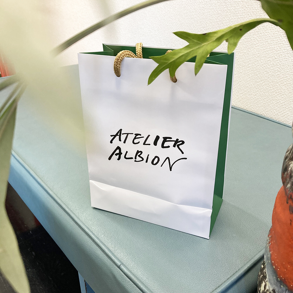 atelier albion logo bag