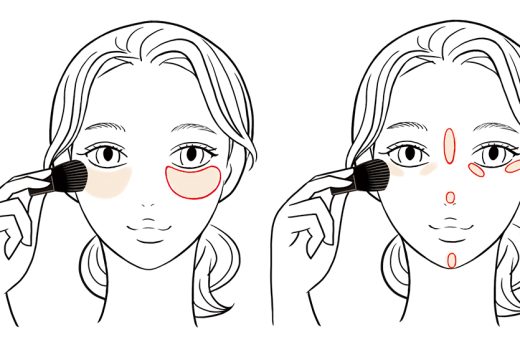 ハイライトパウダーの説明用イラスト