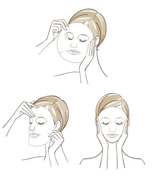 facial mask steps woman skincare