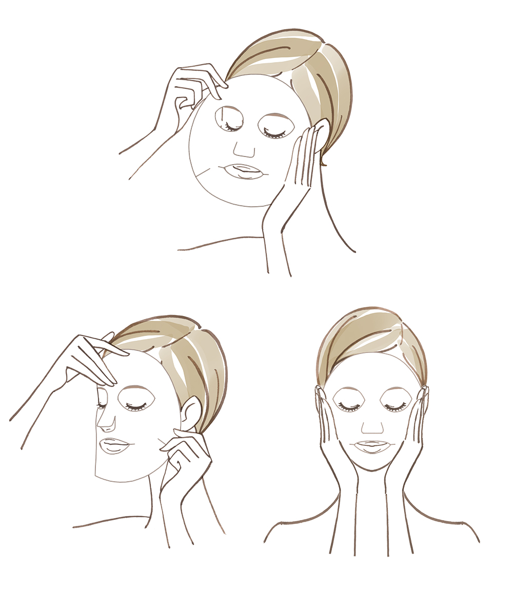 facial mask steps woman skincare