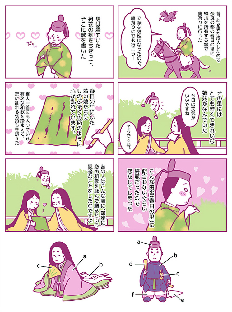 伊勢物語「初冠」/漫画・イラスト制作 – アスタリスクのイラスト実績カタログ