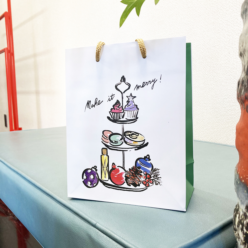 holiday gift bag sweets ornaments