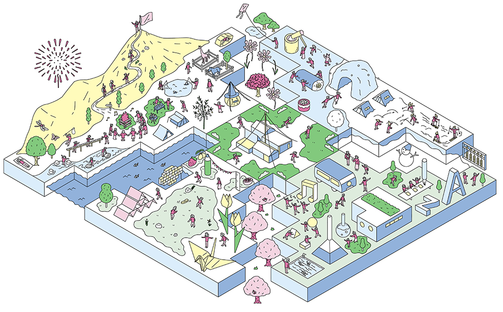 isometric urban community development