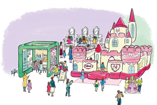 プリンセス体験ブース 女の子向けイベント ドレスアップ遊び