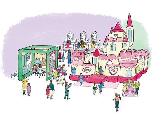 プリンセス体験ブース 女の子向けイベント ドレスアップ遊び